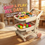 Kids Shopping Cart Playset with Play Food Accessories – Little Shopper's Toy Trolley