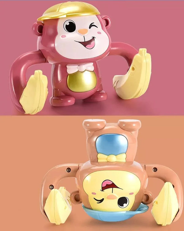Musical Dancing Monkey Toy - Rolling & Tumbling with Sound Effects