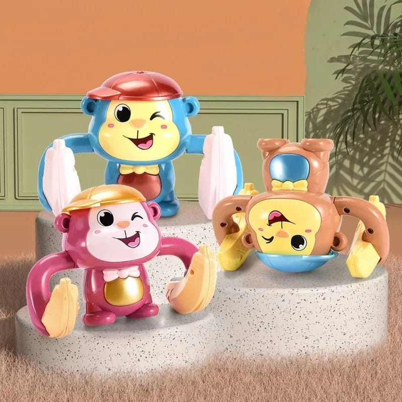 Musical Dancing Monkey Toy - Rolling & Tumbling with Sound Effects Main image