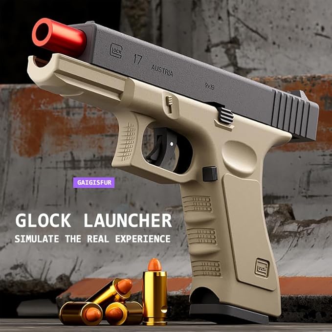 Automatic Shell Ejection Soft Bullet Toy Gun for Kids Main image