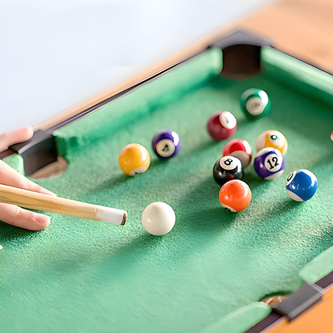 Mini Billiards Table - Tabletop Pool Game for Kids & Adults Main Image