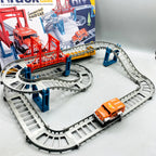 30-Piece Urban Jeep Track Set - Motorized Off-Road Racing Track with Vehicle