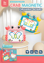 Crab Magnetic Drawing Board - Kids Doodle Board with Pen