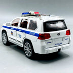 1:24 Scale Toyota Land Cruiser Police Car - Die-Cast Model with Light & Sound