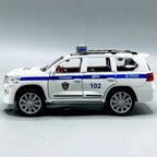 1:24 Scale Toyota Land Cruiser Police Car - Die-Cast Model with Light & Sound