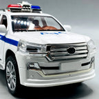 1:24 Scale Toyota Land Cruiser Police Car - Die-Cast Model with Light & Sound