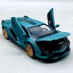 1:24 Scale Lamborghini Sián Die-Cast Model - With Light, Sound & Smoke Effects