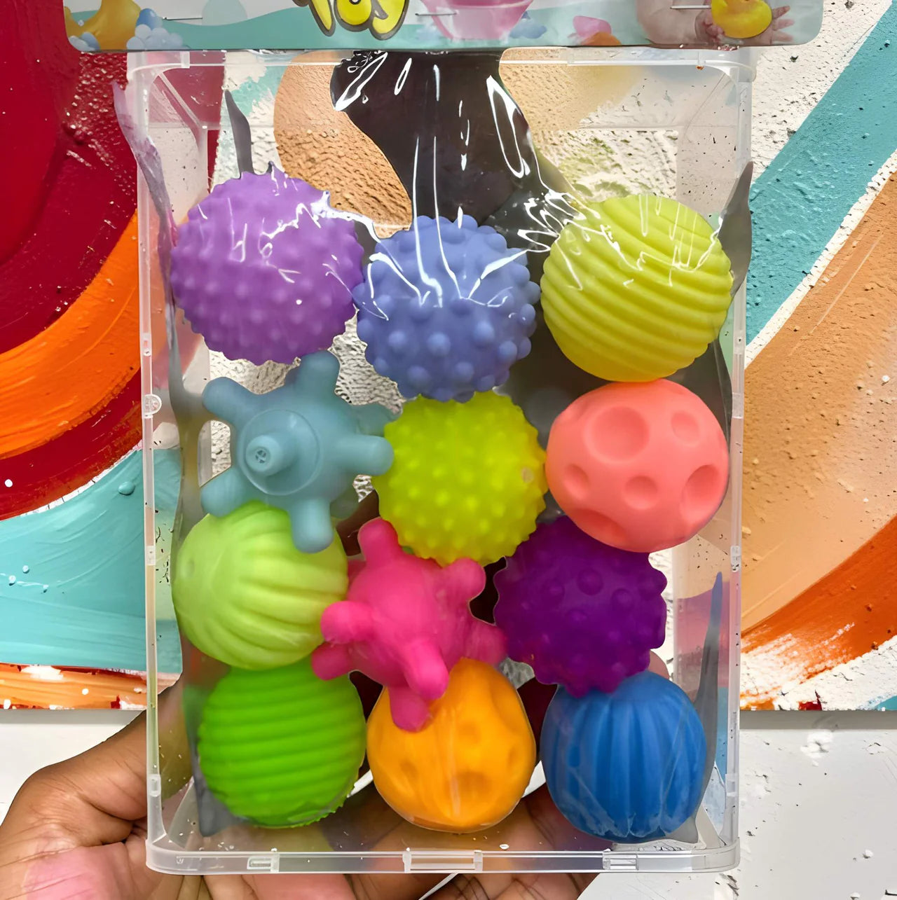 Cute Soft Silicon Ball for Kids ( Pack of 12 )