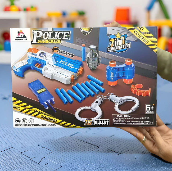 Police City Guard 7-in-1 Action Gun Set Hover Image