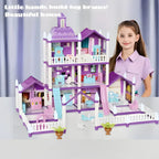 DIY Castle Villa Dollhouse for Girls - Build & Play Pretend Play Set