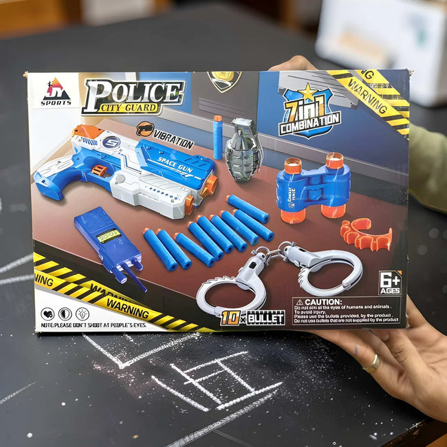 Police City Guard 7-in-1 Action Gun Set Main Image