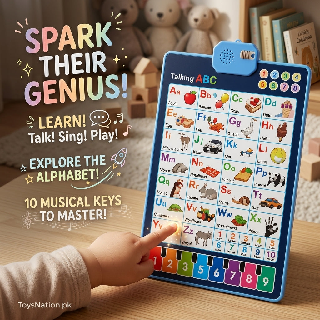 Talking ABC Interactive Learning Board with 10 Musical Keys & Alphabet Sounds Main image