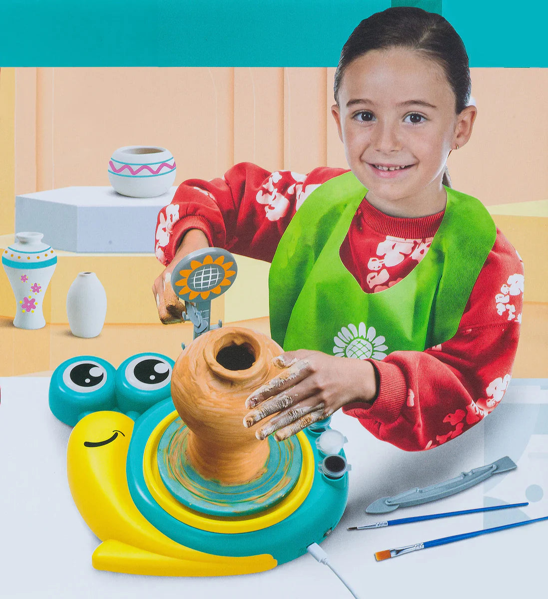 Stem Snail Clay Pottery Wheel Craft Kit Main image