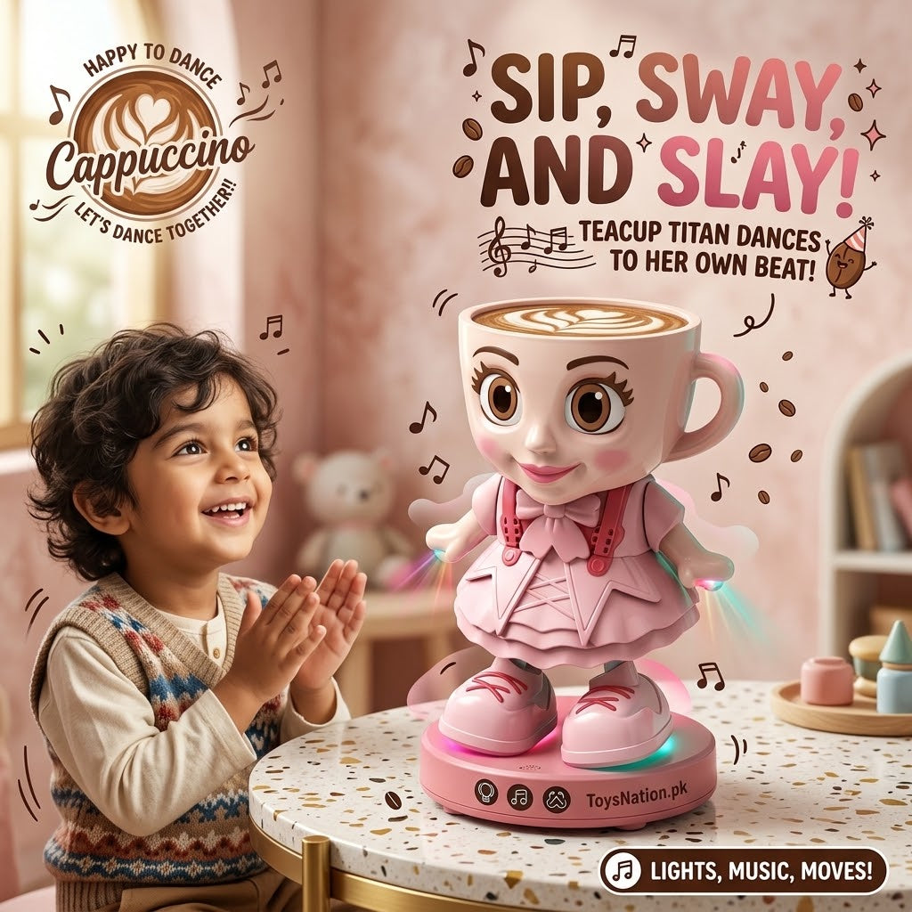 Cappuccino Dancing Teacup Doll with Lights, Music & Moves