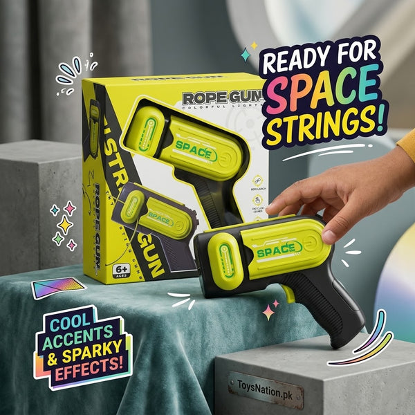 Space Series Light-Up Rope Gun Toy for Kids