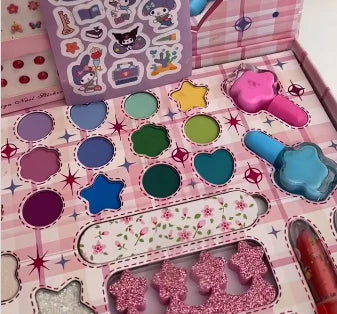 Kuromi Cosmetic Set - 25-Piece Pretend Play Makeup Kit for Kids
