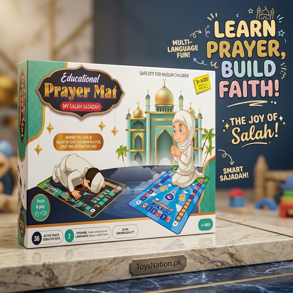 Kids Interactive Islamic Prayer Mat with 36 Touch-Sensitive Keys