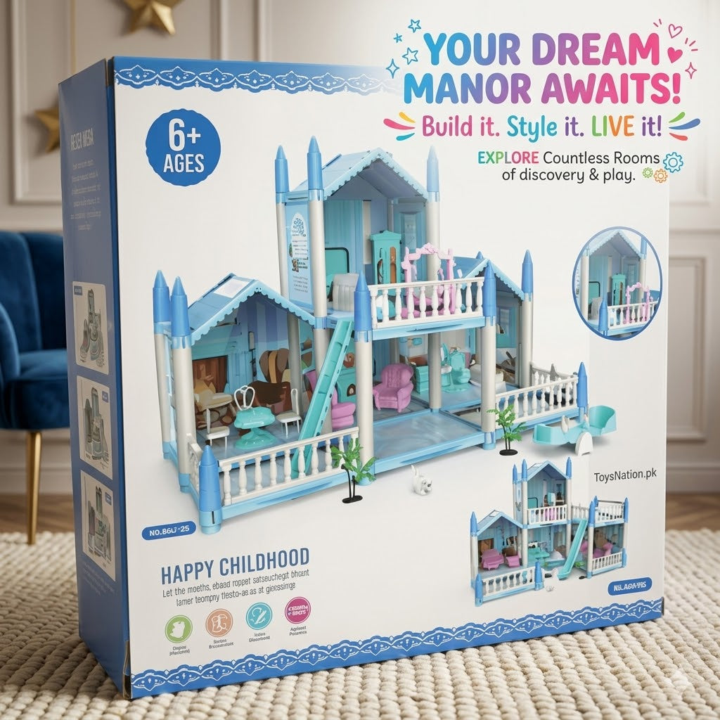 Dream Castle Dollhouse Villa 🏰✨
