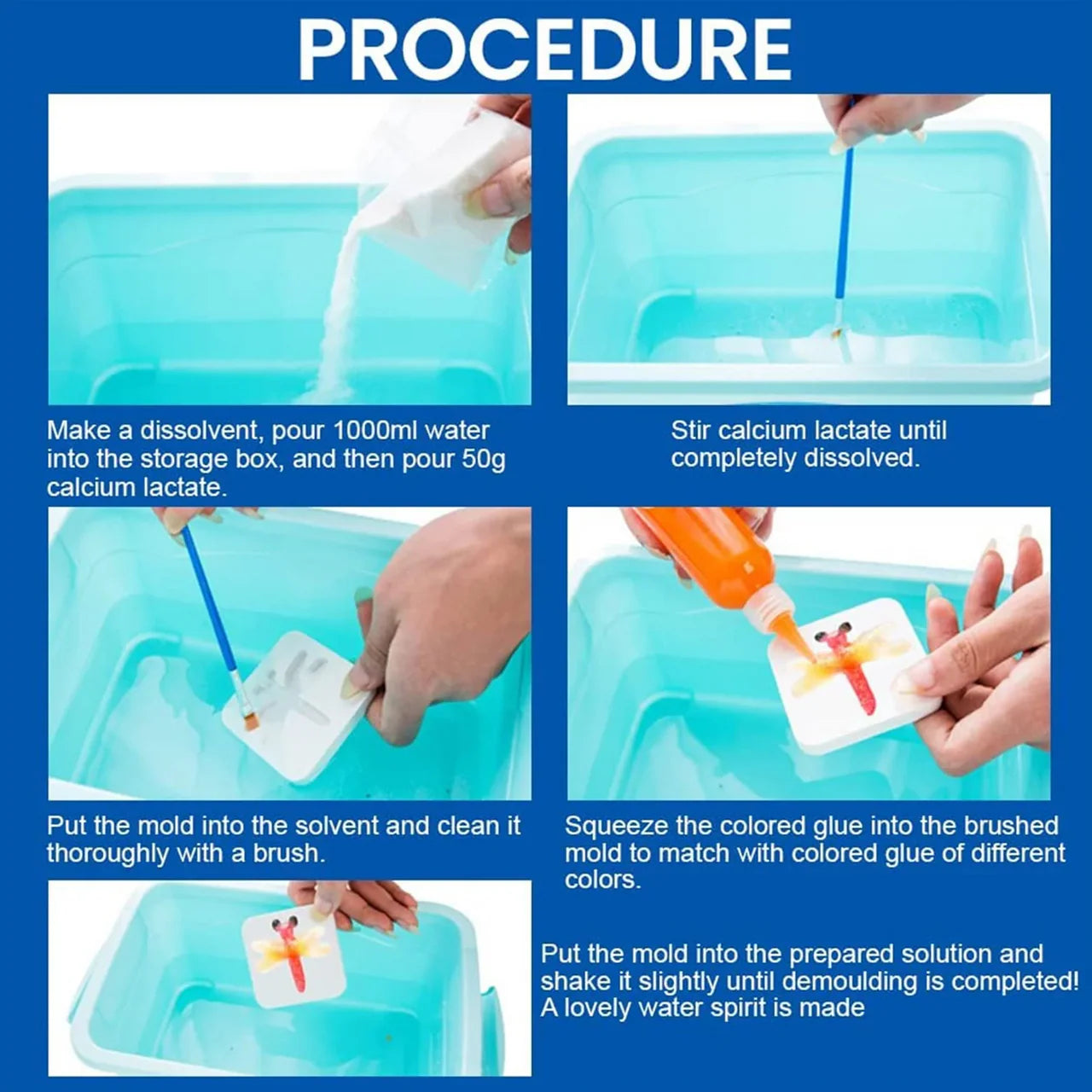 DIY 3D Magic Water Gel Elf Kit - Creative Handmade Bead Animals (3-Piece Set)