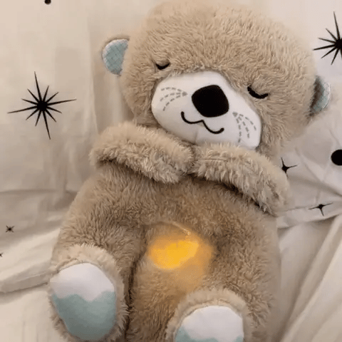 Breathing Bear Plush Toy - Soothing Sleep Companion with Music, Light & Motion Main image