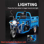 1:12 Scale Diecast Tricycle Cargo Truck - Detailed Model Vehicle