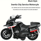 Children's Inertial Toy Motorcycle - Push & Go Simulation Bike for Kids