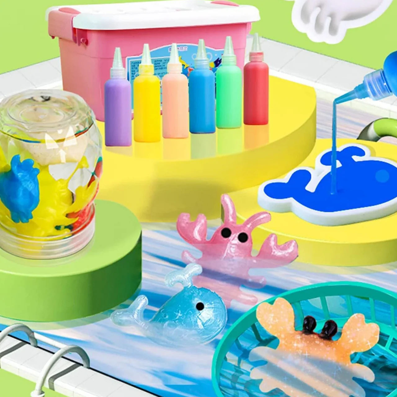 DIY 3D Magic Water Gel Elf Kit - Creative Handmade Bead Animals (3-Piece Set) Secondary image