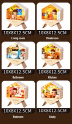 Diy Miniature Doll House Cottage Handmade Art & Pretend Play Set ✨🏡