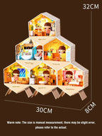 Diy Miniature Doll House Cottage Handmade Art & Pretend Play Set ✨🏡