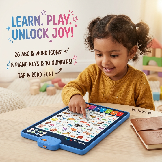 Talking ABC Interactive Learning Board with 10 Musical Keys & Alphabet Sounds Secondary image