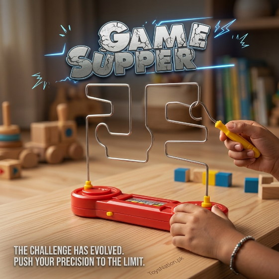 Electric Buzz Wire Maze Game with Digital Display & Sound Effects – Steady Hand Challenge
