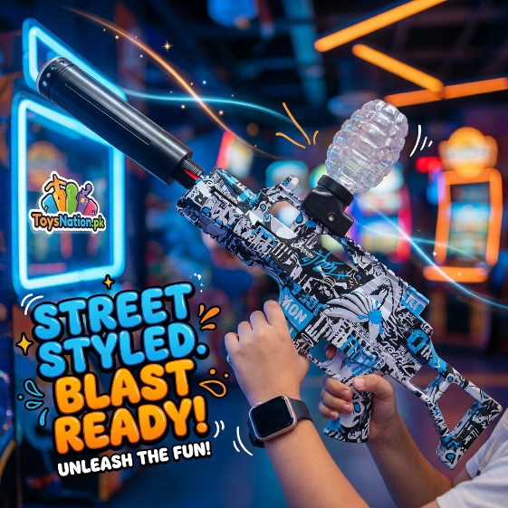 Graffiti Sniper Gel Blaster | Street Style Crystal Hopper | Water Bead Gun Main image