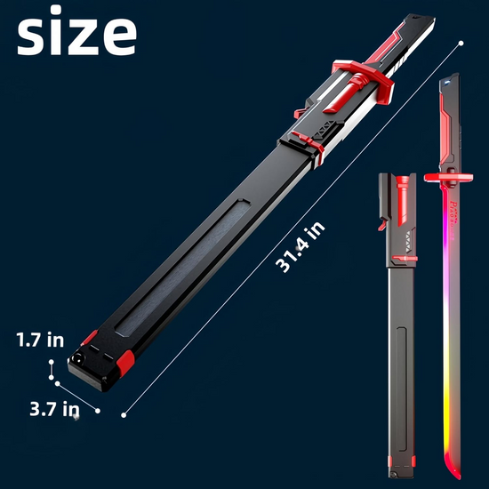 Sparkblade LED Sword - Light-Up Katana Sword with Smoke & Spark Effects