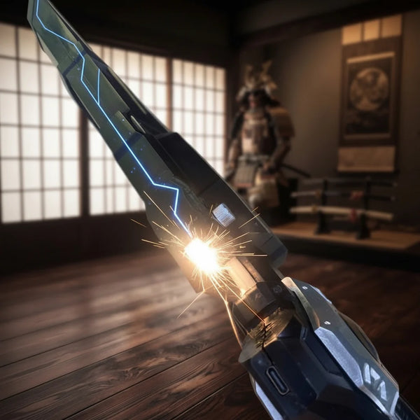 Rechargeable Dual Hidden Laser Sword With Smoke