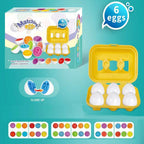 Educational Shape Matching Eggs – 6 Shapes Learning Set for Toddlers