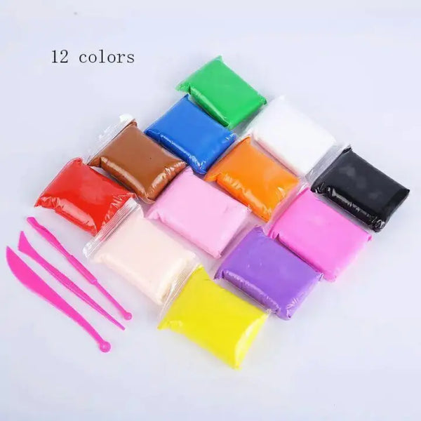 Play Dough Fomic Pack of 12 / Polymer Clay