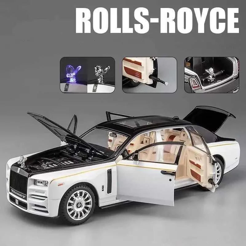 1:24 Die-Cast Rolls-Royce Phantom - Luxury Collectible with Light & Sound Secondary image