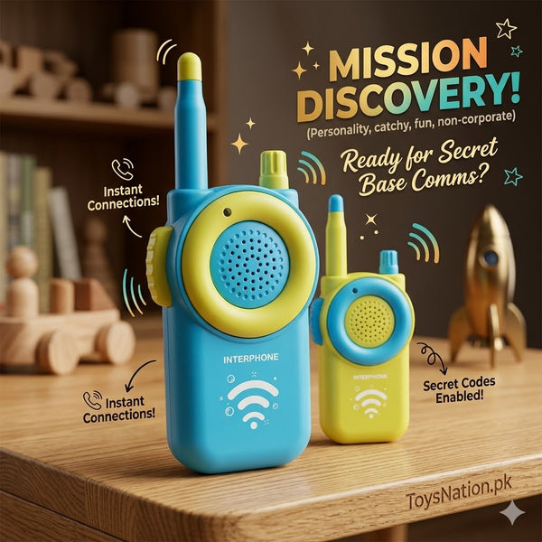 Adventure Awaits Kids Walkie Talkie Set