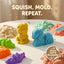 Soft sensory play sand zoo animal molds - squishy moldable sand for kids - ToysNation.pk