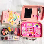 Kids Makeup Kit for Girls - Complete Beauty Play Set with Bag & Mirror
