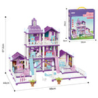 DIY Castle Villa Dollhouse for Girls - Build & Play Pretend Play Set