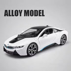 1:22 Scale BMW i8 Die-Cast Model - Alloy Sports Car with Light & Sound