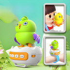 Multifunction AI Interactive Talking Bird Toy - Green | Sound Repeating Parrot with Built-in Music for Kids