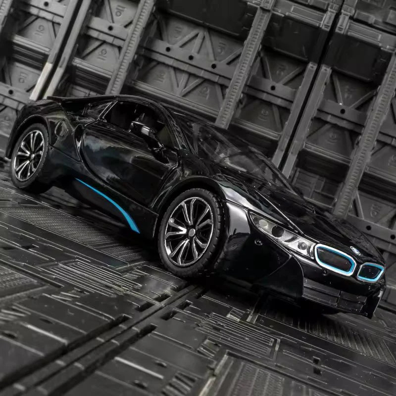 1:22 Scale BMW i8 Die-Cast Model - Alloy Sports Car with Light & Sound