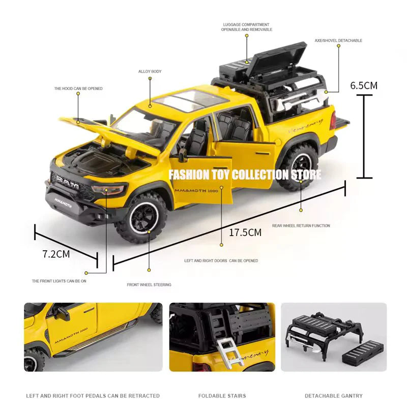 1:32 Mammoth 1000 TRX - Diecast Metal Pickup Truck Model