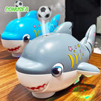 Musical Dancing Shark Toy - Electric Blowing Ball Toy with Lights & Sound for Kids