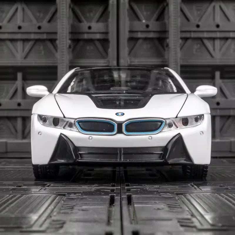 1:22 Scale BMW i8 Die-Cast Model - Alloy Sports Car with Light & Sound