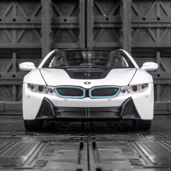 1:22 Scale BMW i8 Die-Cast Model - Alloy Sports Car with Light & Sound
