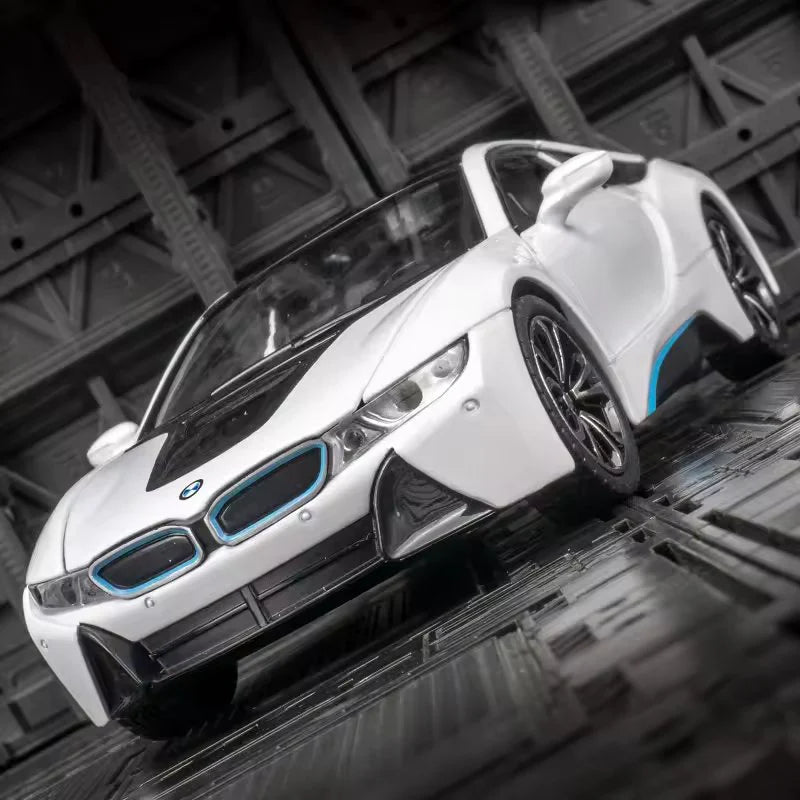 1:22 Scale BMW i8 Die-Cast Model - Alloy Sports Car with Light & Sound