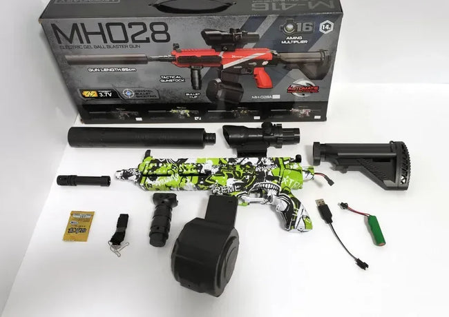 Electric Gel Ball Blaster Gun - 85cm Water Orbeez Shooter with Scope & Rechargeable Battery Main Image